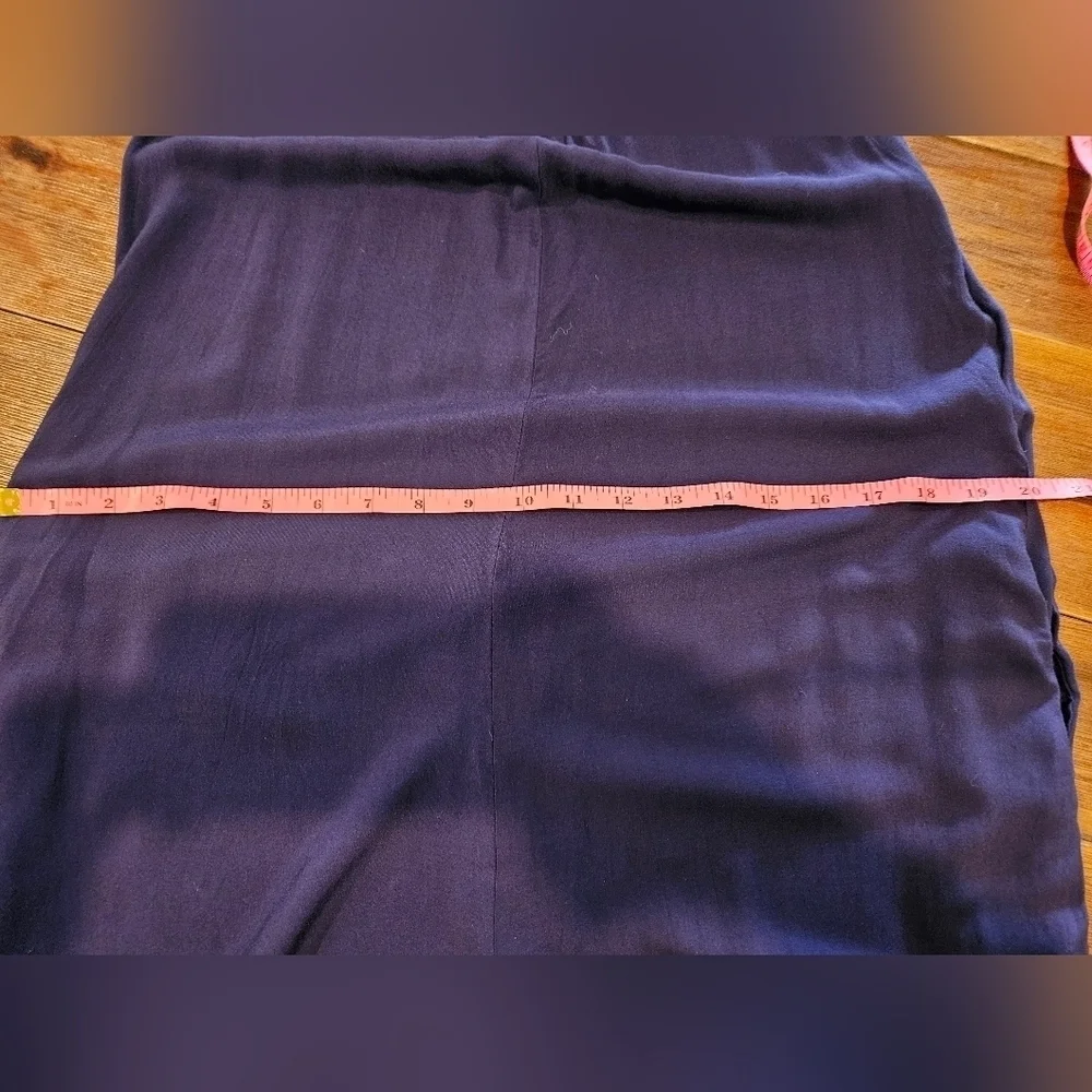 BUENOS NINOS NAVY BLUE JUMPSUIT SIDE POCKETS SPAGHETTI STRAPS SIZE MEDIUM - Picture 14 of 14